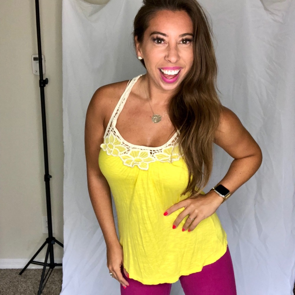 Yellow Racerback Tank